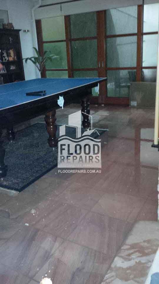 Flood-Repairs-Cairns tile floor before cleaning 