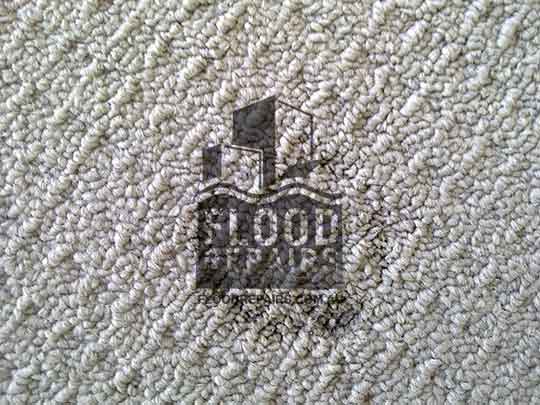 Burnley carpet damage before repaired 